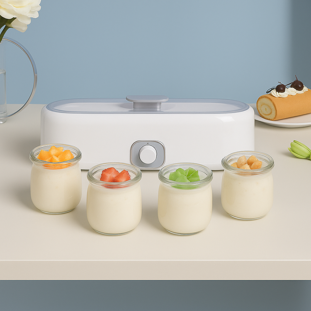 Machine à Yaourt Automatique avec Pots en Verre – Multi-Fonction